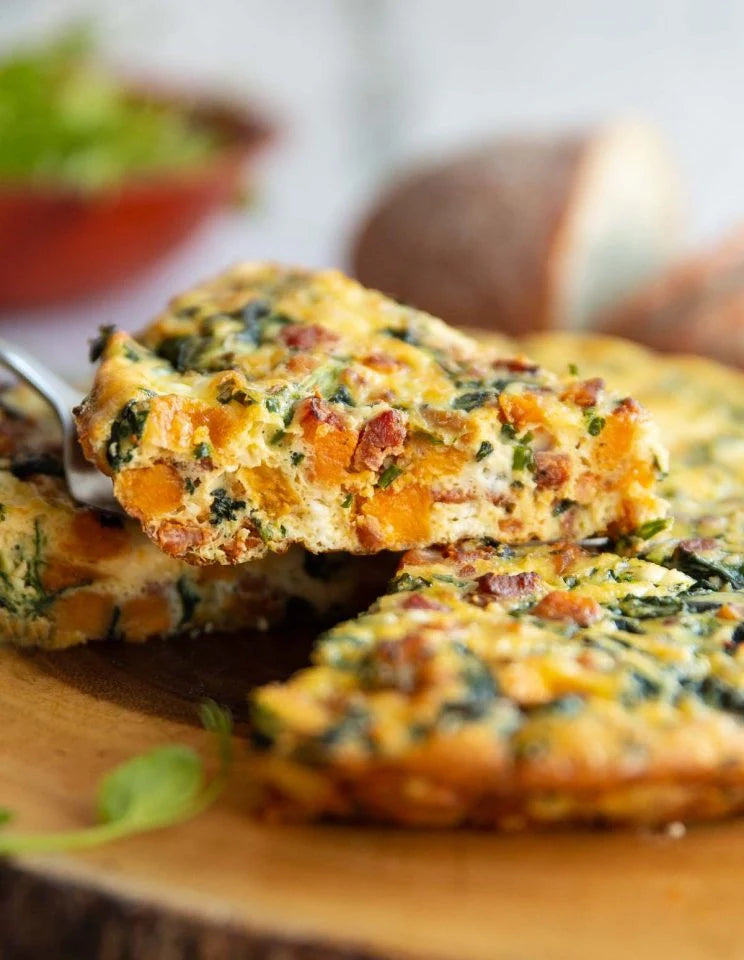 Sweet Potato, Bacon & Spinach Frittata | Marsh Butcheries