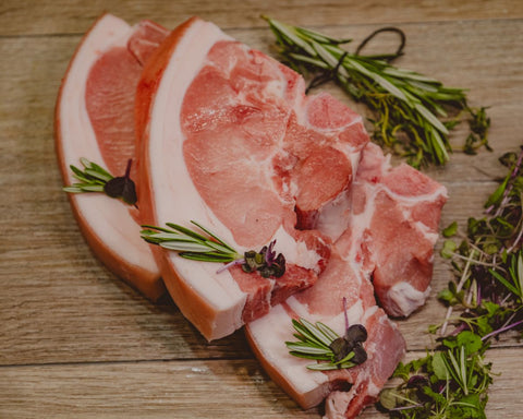 Marsh Butcheries Delicious pork loin chops sourced from only the finest farmers who fit the Apple Tree program.