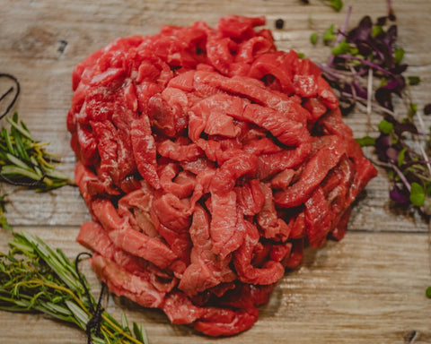 Marsh Butcheries rump and rib end stirfry strips. Super tender, just add vegetables.