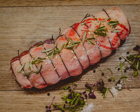 Marsh Butcheries Boneless lamb leg easy carve roast.