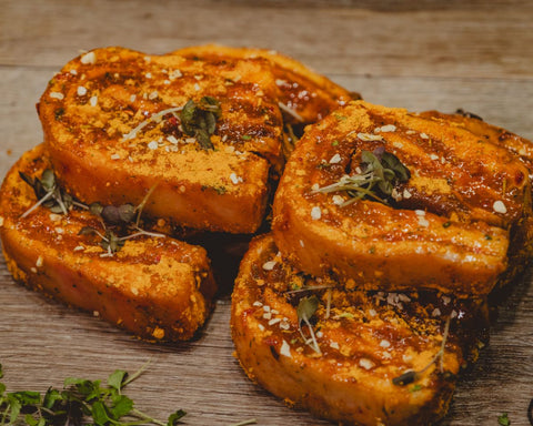 Marsh Butcheries Apple Tree pork spare ribs in a honey, chilli and garlic sauce. (Gluten Free)