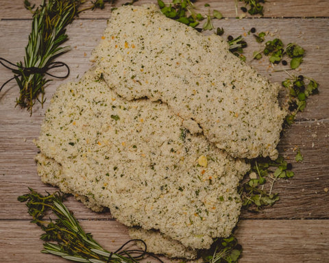 Marsh Butcheries Free Range Chicken Thigh Schnitzel Parmesan Herb & Garlic