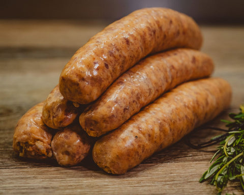 Marsh Butcheries maple bacon pork sausages