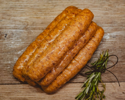 Marsh Butcheries maple bacon pork sausages