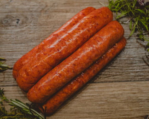 Marsh Butcheries Voted Queensland's best beef sausages. Ground beef in a natural casing.